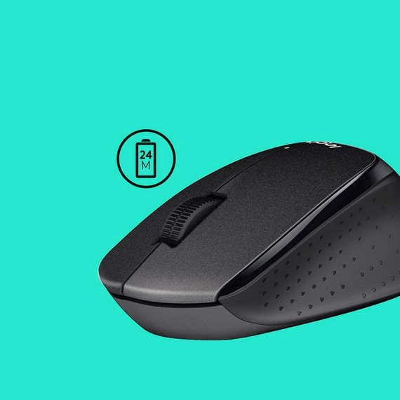 Mouse Wireless Logitech B330, Negru, 3 image
