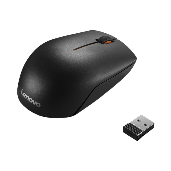 Mouse Wireless Lenovo 300 Compact, Negru