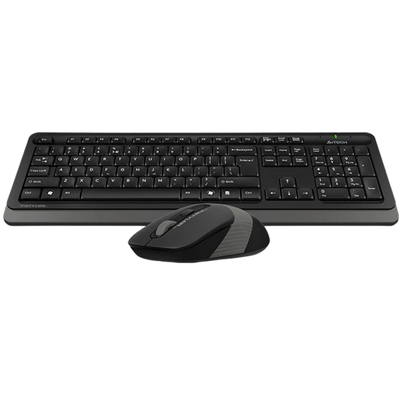 Set Tastatură + Mouse A4Tech FG1010S, Fără fir, Gri, 2 image