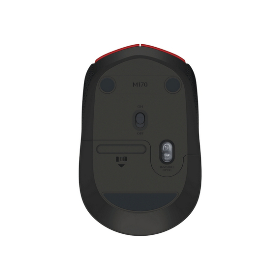 Mouse Wireless Logitech M171, Roșu, 3 image