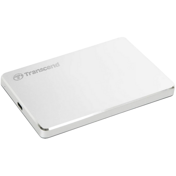 HDD portabil extern Transcend StoreJet 25C3S, 2 TB, Argintiu (TS2TSJ25C3S)
