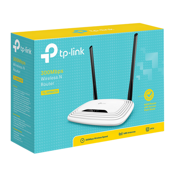 Router fără fir TP-LINK TL-WR841N, Alb, 2 image
