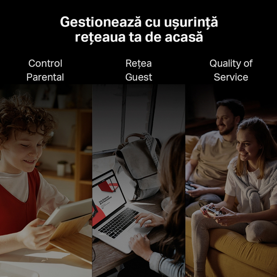 Router fără fir MERCUSYS MR30G, Negru, 3 image