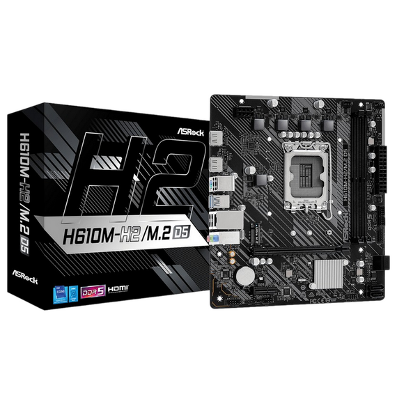 Placă de bază ASRock H610M-H2/M.2 D5, LGA1700, Intel H610, Micro-ATX
