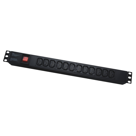 19" 1U IEC type, PDU-IE0021, 12 ports, 16A, 1.8M, APC Electronic
