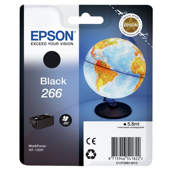 Cartuș de cerneală Epson T266, 6ml, Negru, 3 image