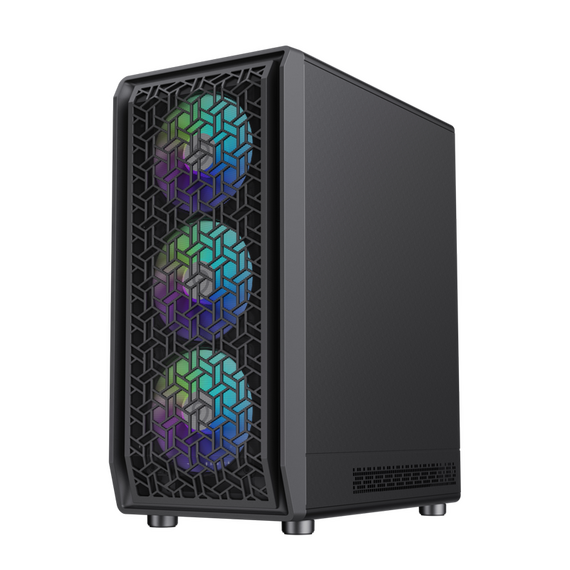 Carcasă PC Gamemax Forge AB, Midi-Tower, Fără PSU, Negru, 3 image