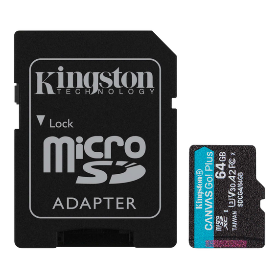 Card de Memorie Kingston Canvas Go! Plus, 64GB (SDCG4/64GB)