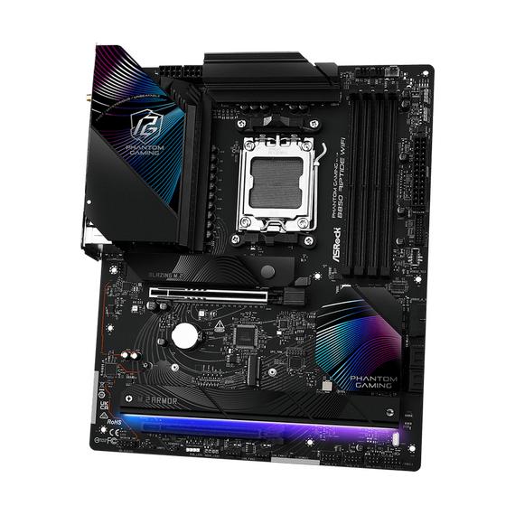 Placă de bază ASRock B850 Riptide WiFi, AM5, AMD B850, ATX, 2 image