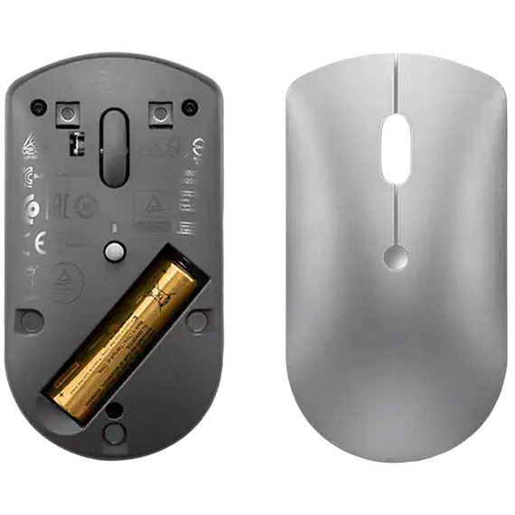 Mouse Wireless Lenovo 600, Iron Grey, 3 image