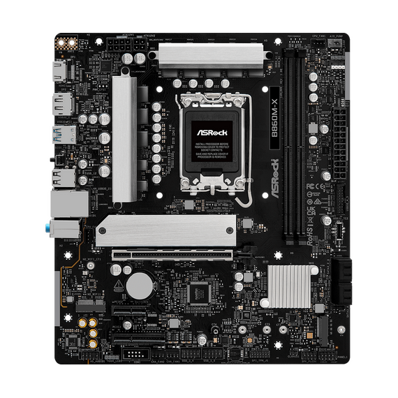 Placă de bază ASRock B860M-X, LGA1851, Intel B860, Micro-ATX, 3 image