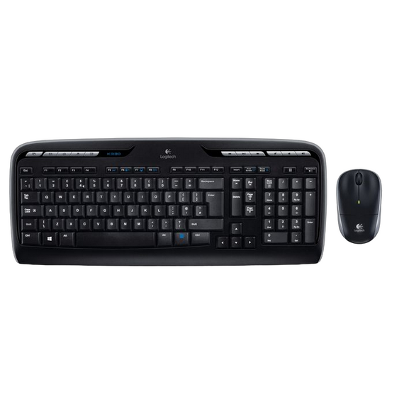 Set Tastatură + Mouse Logitech MK330, Fără fir, Negru