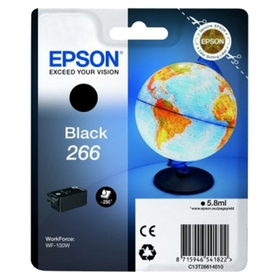 Cartuș de cerneală Epson T266, 6ml, Negru, 2 image
