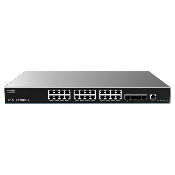 Switch de rețea Grandstream GWN7813, 24x 10/100/1000 Mbps