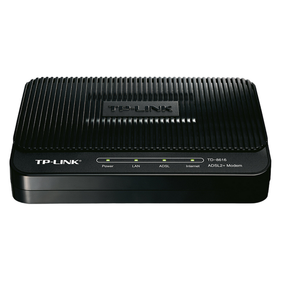 Modem ADSL TP-LINK TD-8616, ADSL/ADSL2/ADSL2 + până la 24 Mbps, Negru