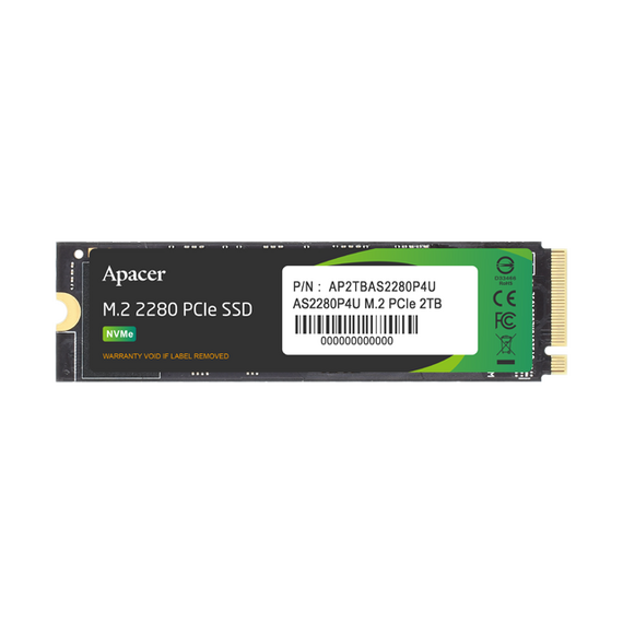 Unitate SSD Apacer AS2280P4U, 2000GB, AP2TBAS2280P4U-1