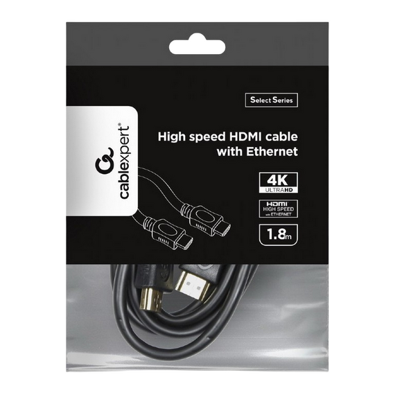 Cablu Video Cablexpert CC-HDMI4L-6, HDMI (M) - HDMI (M), 1,8m, Negru, 3 image