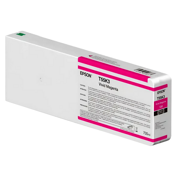 Cartuș de cerneală Epson T55K30N UltraChrome HDX/HD, 700ml, Vivid magenta