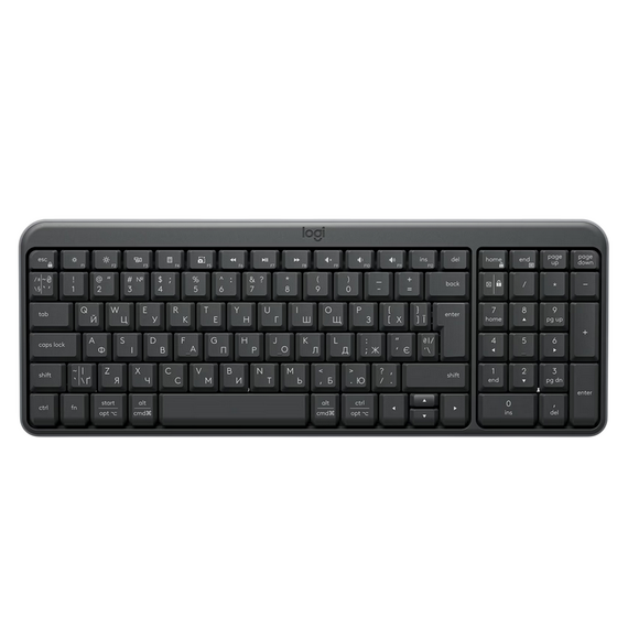 Tastatură Logitech K250, Fără fir, Grafit