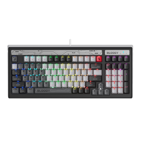 Tastatură Bloody B950, Cu fir, Gri