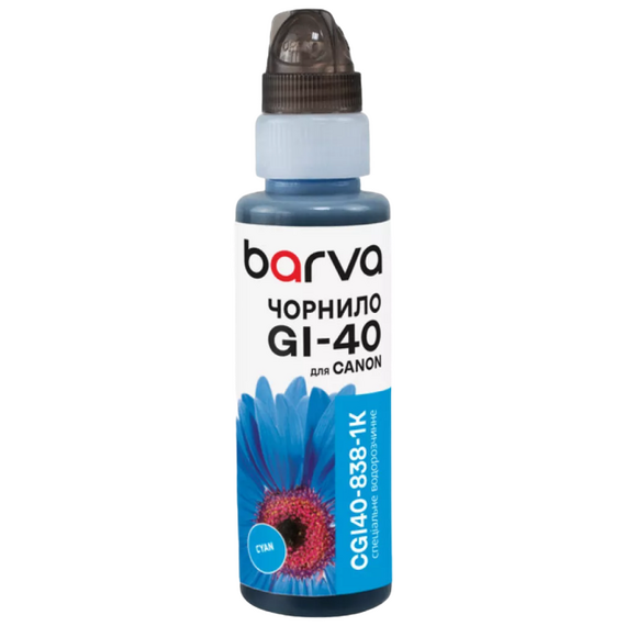 Recipient de cerneală Barva CGI40-838, 100ml, Cyan