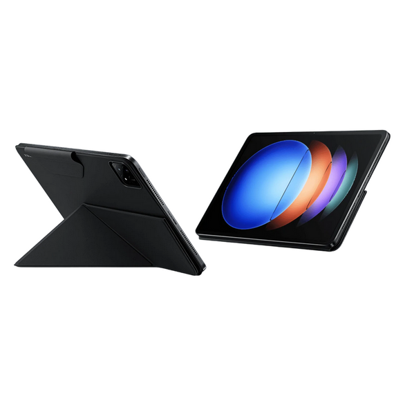 Husă pentru tabletă Xiaomi Pad 6S Pro Cover, 12,4", PU, PC, fibra de sticla, Negru, 3 image
