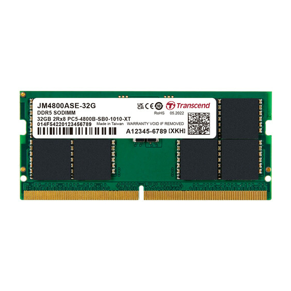 Memorie RAM Transcend JetRam, DDR5 SDRAM, 4800 MHz, 32 GB, JM4800ASE-32G, 2 image