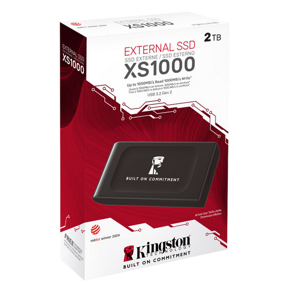 SSD portabil extern Kingston XS1000 BoC, 2 TB, Negru (SXS1000/2000GA), 3 image