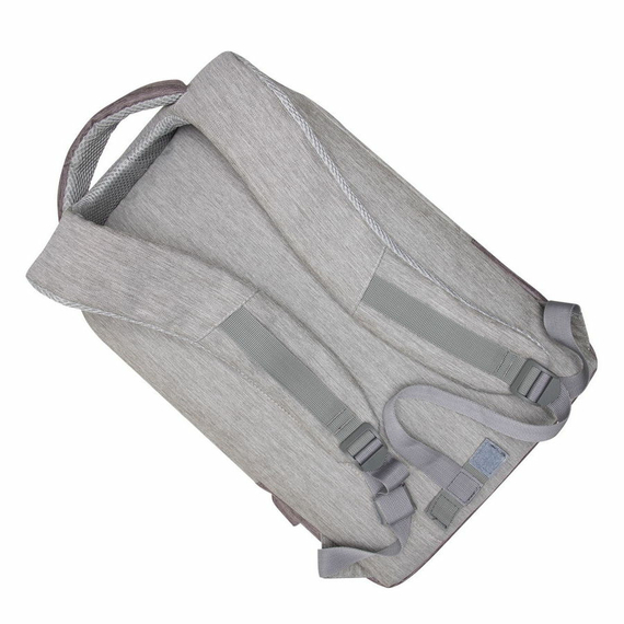 Rucsac pentru Laptop RivaCase Prater, 15.6", Poliester, Gri/Moca, 3 image