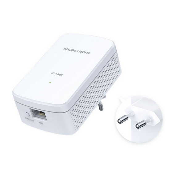 Powerline Adapter MERCUSYS MP500 KIT, AV1000, 1000 Mbps, Alb, 2 image