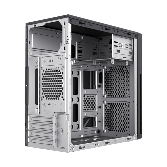 Carcasă PC Sohoo 6521BK, Micro-ATX, ATX, Negru, 2 image