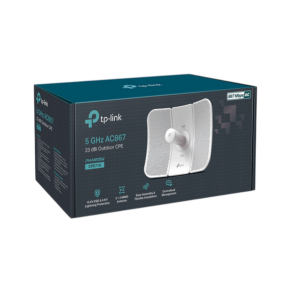 Punct de acces fără fir TP-LINK CPE710, Până la 867 Mbps, Alb, 2 image