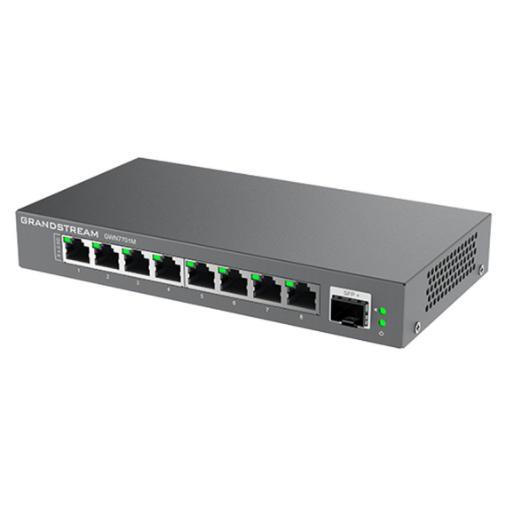 Switch de rețea Grandstream GWN7701M, 8x 100/1000/2500 Mbps, 2 image