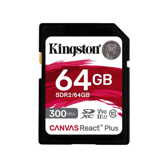 Card de Memorie Kingston Canvas React Plus, 64GB (SDR2/64GB)