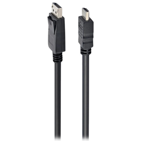 Cablu Video Cablexpert CC-DP-HDMI-1M, DisplayPort (M) - HDMI (M), 1m, Negru