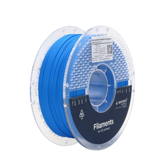 Filament pentru imprimantă 3D Gembird 3DP-PLA1.75HY-01-B, PLA, Albastru, 1.75 mm, 1kg