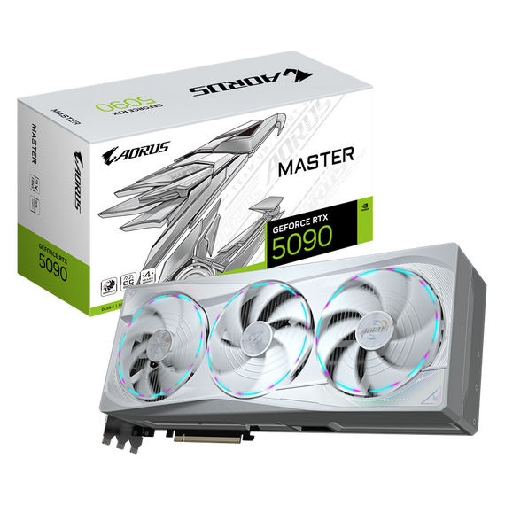Placă Video Gigabyte Aorus Master ICE RTX5090, 32GB GDDR7 512bit