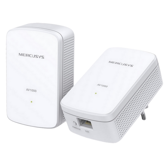 Powerline Adapter MERCUSYS MP500 KIT, AV1000, 1000 Mbps, Alb