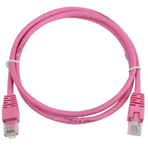Patch cord Cablexpert PP6-1M/RO, Cat6 FTP , 1m, Roz, 2 image