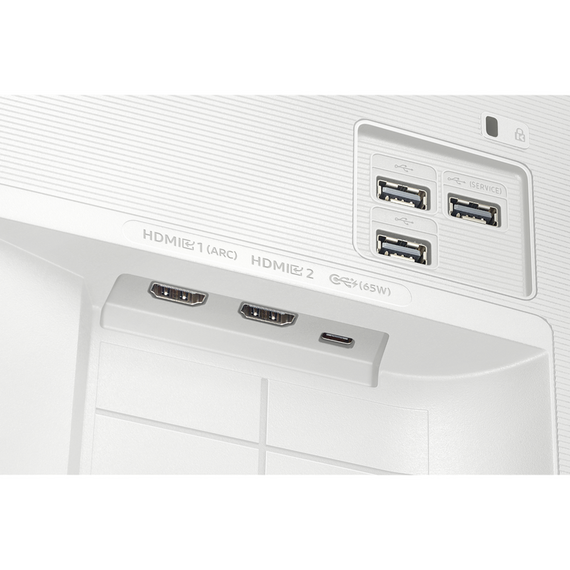 32" Monitor Samsung S32FM703, VA 3840x2160 4K UHD, Alb, 2 image