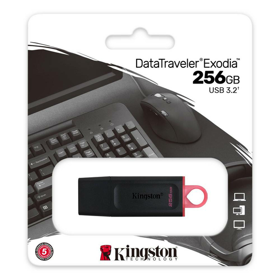 Memorie USB Kingston DataTraveler Exodia, 256GB, Negru, 3 image
