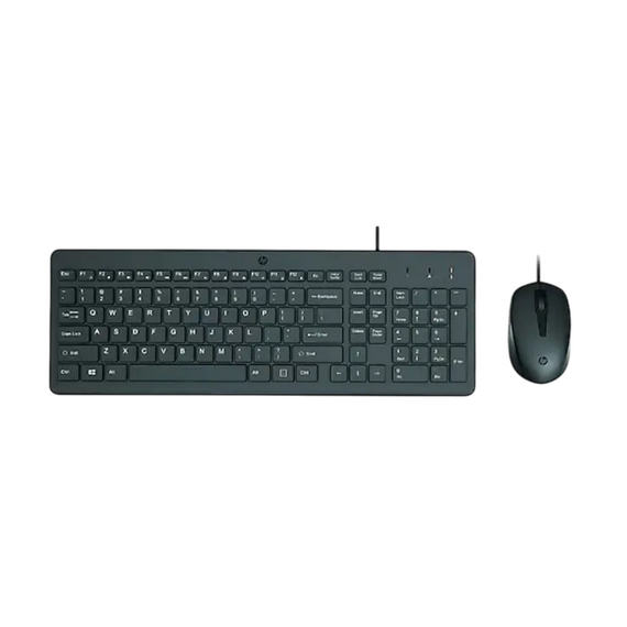 Set Tastatură + Mouse HP 150, Cu fir, Negru