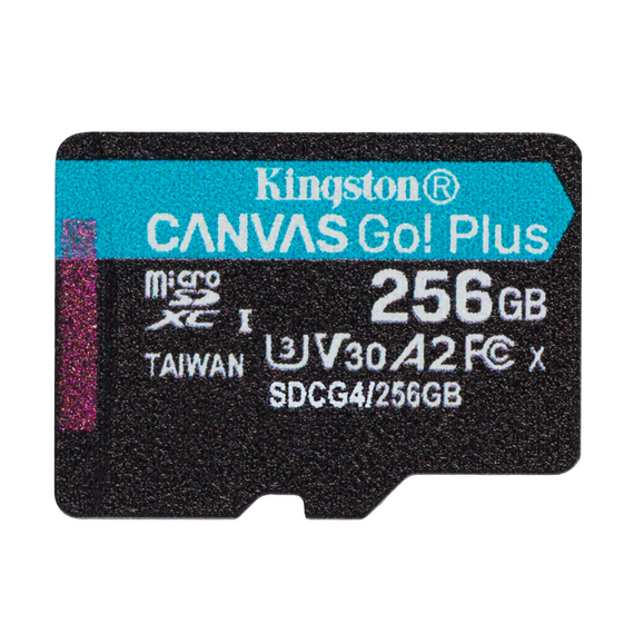 Card de Memorie Kingston Canvas Go! Plus, 256GB (SDCG4/256GB), 2 image