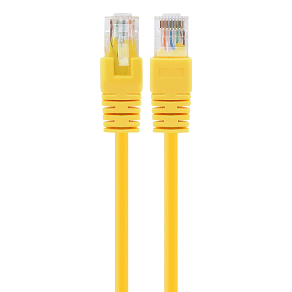 Patch cord Cablexpert PP12-0.5M/Y, CAT5e UTP, 0,5m, Galben