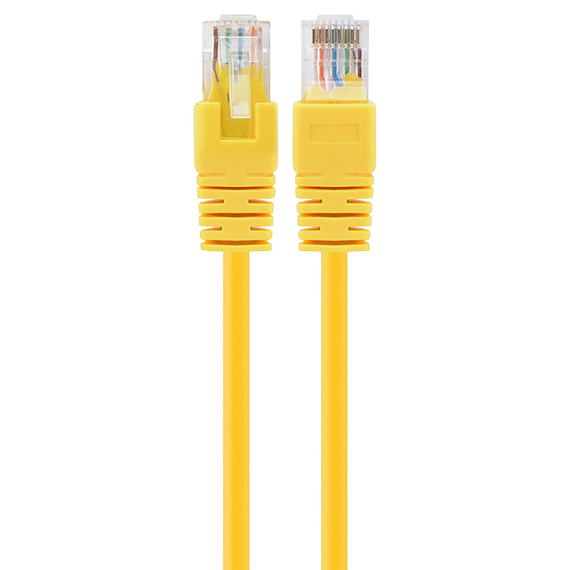 Patch cord Cablexpert PP12-1M/Y, CAT5e UTP, 1m, Galben