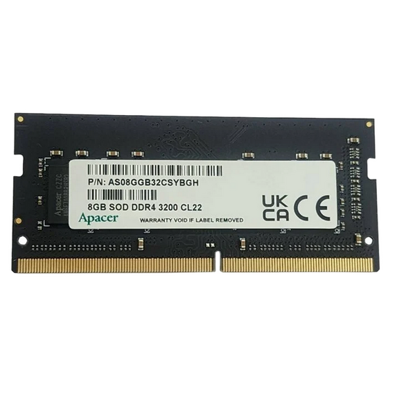 Memorie RAM Apacer AS08GGB32CSYBGH, DDR4 SDRAM, 3200 MHz, 8GB, 2 image