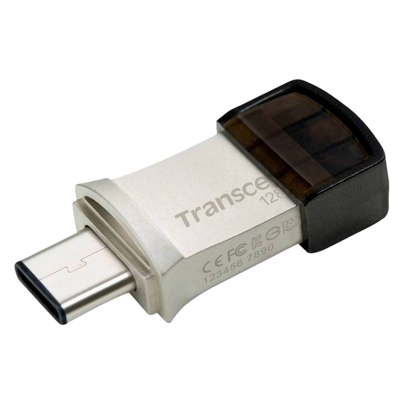Memorie USB Transcend JetFlash 890, 128GB, Argintiu