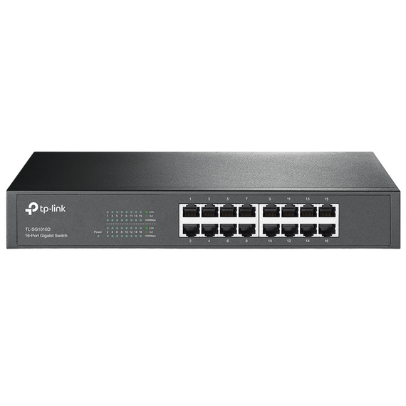 Switch de rețea TP-LINK TL-SG1016D, 16x 10/100/1000 Mbps