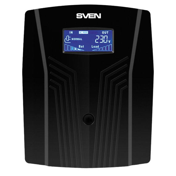 Sursă de alimentare neîntreruptibilă SVEN Pro 1500 LCD, Linear-interactiv, 1500VA, Turn, 2 image
