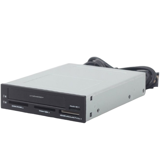 Cititor de carduri Gembird FDI2-ALLIN1-03, Gri